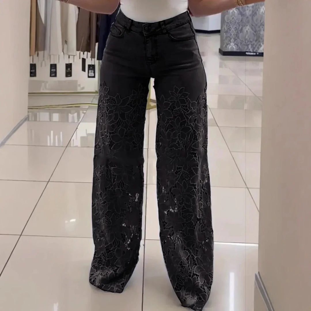 Bethania™ Floral Lace Jeans – Denim Without Boring
