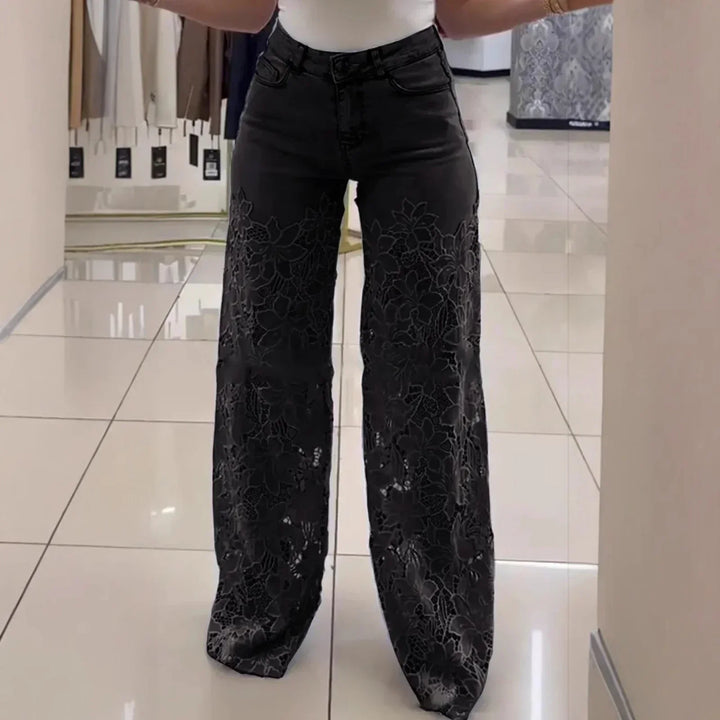 Bethania™ Floral Lace Jeans – Denim Without Boring
