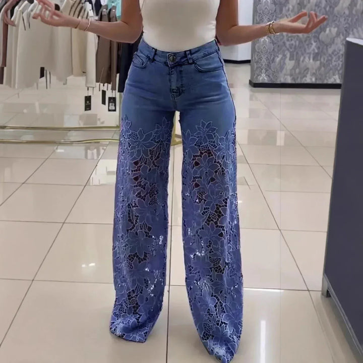 Bethania™ Floral Lace Jeans – Denim Without Boring