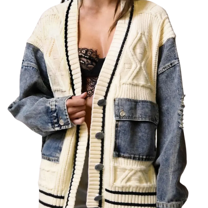 Hazel™ Denim Cardigan