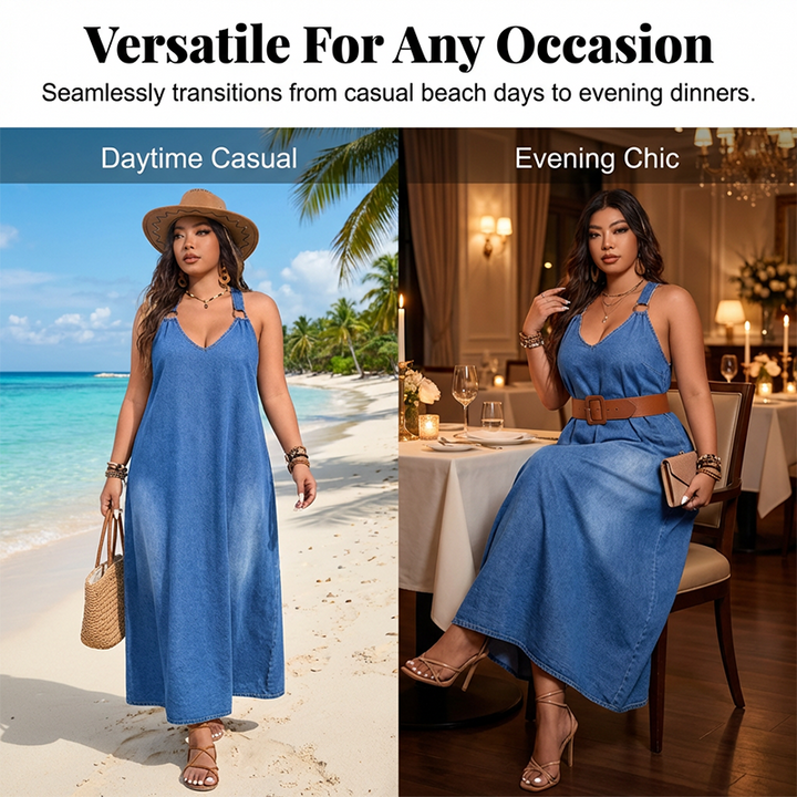 Ruby™ Denim Maxi Dress